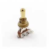 Chave Seletora 3p Les Paul Knob Metal Dourada Elephant