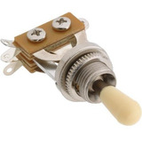 Chave Seletora Guitarra Lp 3 Posições Cromada C Knob Creme