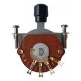 Chave Seletora Guitarra Tele 3 Posições Spirit Knob Preto