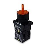 Chave Seletora Iluminada Plástica XB2 EK3565 3 Posições Amarelo 24Vcc Vca 2NA