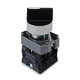 Chave Seletora Metálica BD33 Manopla Curta 3 Posições 2NA