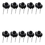 Chave Tactil Push Button 6x6x5mm 2T Para Arduino Kit 10 Peças