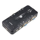 Chaveador Kvm Usb Vga Switch Para 4 Computadores Comtac 9391
