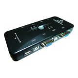 Chaveador Switch Kvm 4 Pcs Vga X 1 Monitor Teclado E Mouse
