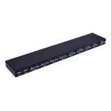 Chaveador Switch Kvm 8 Portas Vga 8 Cpu 1 Monitor mouse tec
