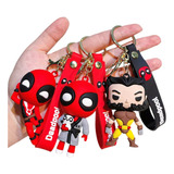 Chaveiro 3d Marvel Deadpool Wolverine Mochila Presente Chave Cor Deadpool 01