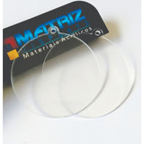 Chaveiro Acrílico Cristal 2mm 50 Círculos De 5cm C furo Extn