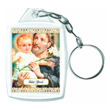 Chaveiro Acrílico Porta Foto 3x4 Santos Católicos 100 Pçs