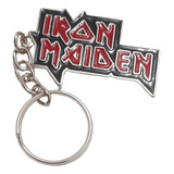 Chaveiro Banda Iron Maiden Logo Rock 80 s Metal Banhado