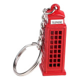 Chaveiro Cabine Telefonica De Londres Metal Vermelho London
