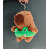 Chaveiro Capivara Pelúcia Com Bóia