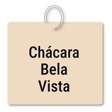 Chaveiro Chácara Bela Vista Mdf Recordação C Argola