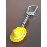 Chaveiro Chapéu Antigo Amarelo E Branco Decada 60 70