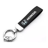 Chaveiro Couro Black Acessório Honda City New Civic Hrv Inox