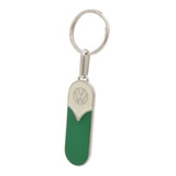 Chaveiro Cromado Design Vertical Kombi Luxo Verde Com Creme
