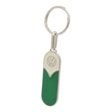 Chaveiro Cromado Design Vertical Kombi Luxo Verde Com Creme