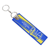 Chaveiro De Basquete Nba Premium Bordado Golden State