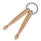 Chaveiro De Bengala Bengala De Bateria De Madeira Natural Porta Chaves De Madeira Bolsa Com Pingente De Bolsa Chaveiro De Carro Pingente De Música Chaveiro Colecionável Para Bateristas