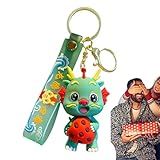 Chaveiro De Dragão Do Zodíaco Chaveiro De Dragão Chinês 2024 Chaveiro Do Ano Do Dragão Chinês Chaveiro Com Pingente De Dragão Chaveiro De Dragão Do Zodíaco Chinês Dos Desenhos Animados Kumprohu
