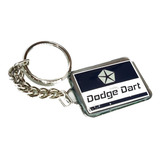 Chaveiro Dodge Chrysler Dart Corrente Com Chapa Niquelada