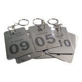 Chaveiro Em Inox 4x7cm Personalizado Pousada Hotel 82pç