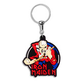 Chaveiro Emborrachado Souvenir Brinde Banda Rock Iron Maiden