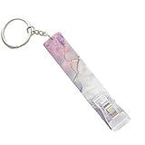 Chaveiro Extrator De Cartão Para Unhas Longas ATM Card Grabber Mármore Roxo Regular