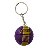 Chaveiro Formato Bola De Basquete Nba Los Angeles Lakers