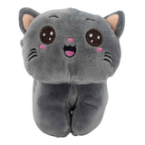 Chaveiro Gato Cinza 14cm