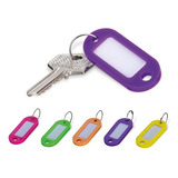 Chaveiro Identificador Organizador De Chaves Neon 25 Und Pct