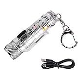 Chaveiro Lanterna Lanterna Chaveiro Multifuncional Recarregável USB Luz Forte Super Brilhante à Prova D água Mini Lanterna Led Portátil Doméstico