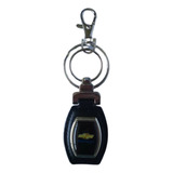 Chaveiro Luxo Gm Alça De Couro E Argola Metal Chevrolet