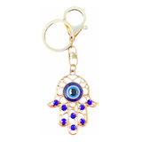 Chaveiro Mão De Fatima Hamsa Strass Proteção Esotérico Top