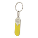 Chaveiro Metal Design Vertical Kombi Luxo Amarelo Com Creme