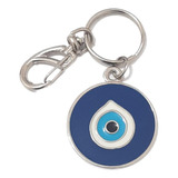 Chaveiro Olho Grego Amuleto Da Sorte Proteção C  Fecho 1 Uni