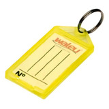 Chaveiro Organizador De Chaves Com Etiqueta 100 Und Amarelo