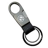Chaveiro Para BMW Luxo Couro Trançado Mosquetão Inox X1 X3 B