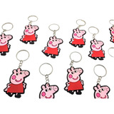 Chaveiro Peppa Pig 10un Emborrachado Aniversário Mimo Festa