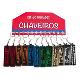 Chaveiro Placa Dupla Face Frases Bíblicas Com 60 Unidades