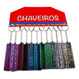 Chaveiro Placa Dupla Face Frases Bíblicas Com 84 Unidades