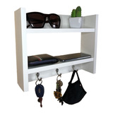 Chaveiro Porta Chaves Parede Suporte Carteira Celular Mdf
