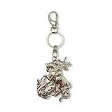 Chaveiro São Jorge Guerreiro Metal Grande Proteção 16 Cm