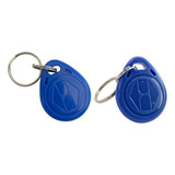 Chaveiro Tag Aproximação Rfid 125khz Em4100 10 Un Cor Azul