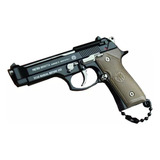 Chaveiro Tático Pistola De Metal Mod Beretta 92f Escala 1 4