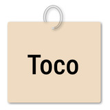 Chaveiro Toco Mdf Brinde C Argola