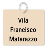 Chaveiro Vila Francisco Matarazzo Mdf Recordação C Argola
