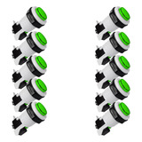 Chaves Botão Pbs29 Arcade Jukebox Fliperama Kit 10 Pçs Verde