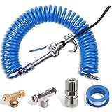 CheeMuii Kit De Pistola De Sopro De Ar De Caminhão Azul De 9 M Mangueira De Ar Longa Limpeza Resistente Com Bocal Longo