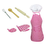 Chef Set Baking Kits Dress Up Rpg Toys Para Crianças Kitche