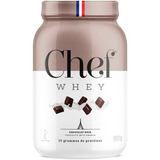 Chef Whey 907g Proteina Gourmet Sem Lactose Chocolate Amargo Sabor Chocolate Meio Amargo